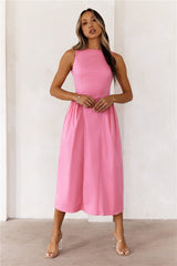 Style Spectacular Midi Dress Pink