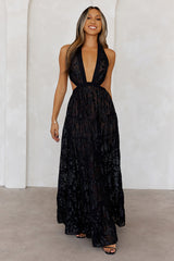 Crystal Cove Maxi Dress Black