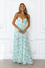 Celestial Daydreams Maxi Dress Green