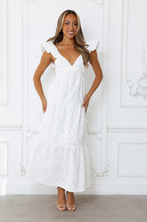 Beachy Charms Maxi Dress White