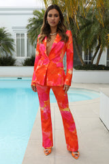 Runaway Tigerlily Pant Orange Floral