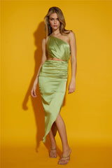 Party Club Midi Dress Green