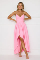 Wise Tales Strapless Maxi Dress Light Pink