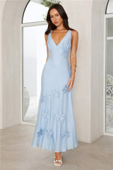 Juicy Floral Maxi Dress Blue