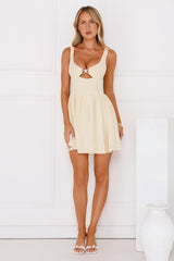 Sea Of Stars Mini Dress Yellow