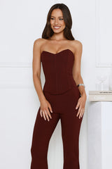 Gisele Bustier Bitter Chocolate