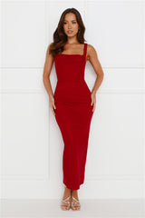 Simply Better Mesh Maxi Dress Wine