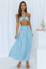 How I Like It Maxi Skirt Blue