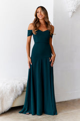 Blushing Cinderella Maxi Dress Green