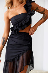 Sur Belle Key To Wonderland Crop Top Black
