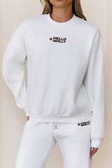 Base Fleece Round Neck Sweatshirt White
