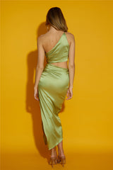 Party Club Midi Dress Green