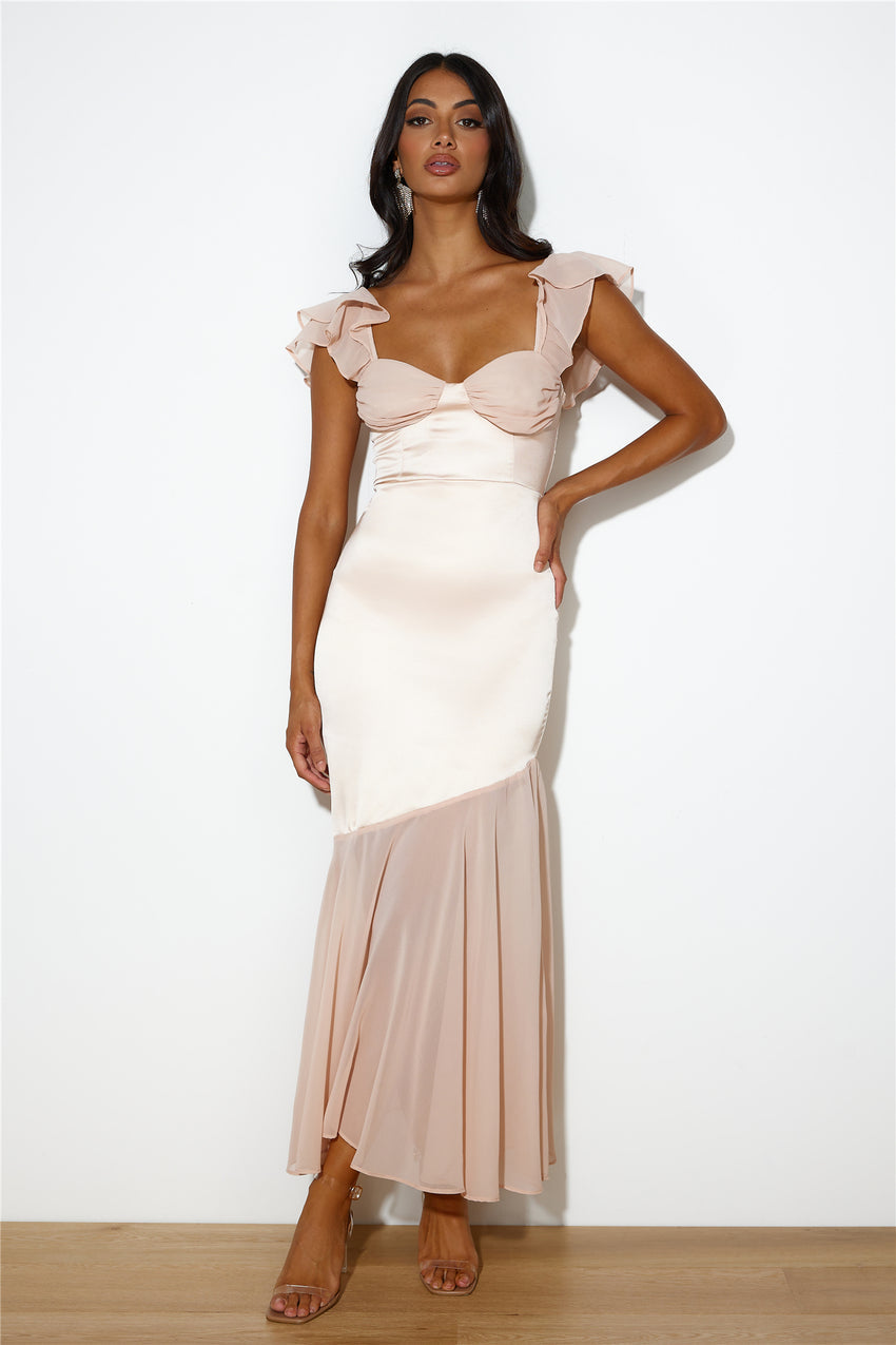 Dreamy 'Fit Maxi Dress Peach
