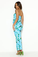 It'S Always You Mesh Maxi Skirt Blue