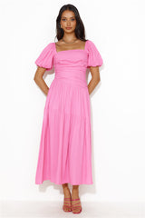 She'S Your Girl Midi Dress Pink