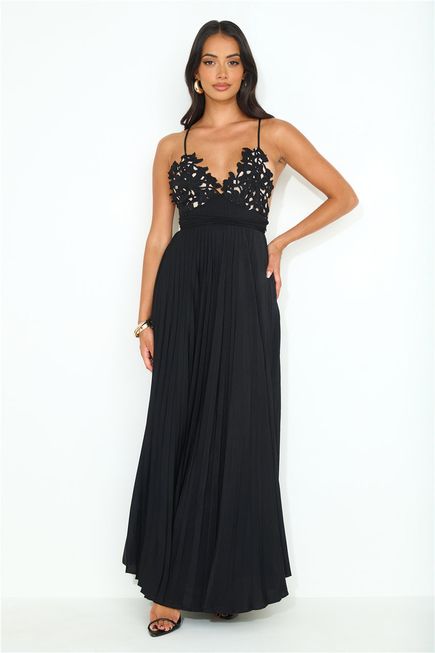 Want And Need Maxi Dress Black