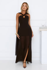 Dressed To Perfection Maxi Dress Black