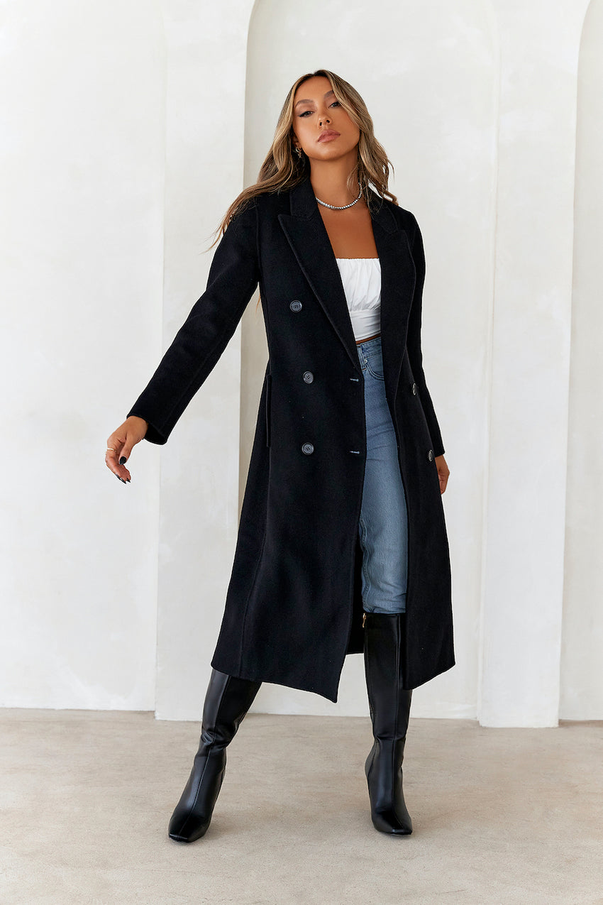 Allured Coat Black