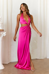 Make Them Stop And Stare Maxi Dress Hot Pink