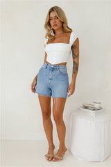 Lee High Relaxed Shorts Risk Blue