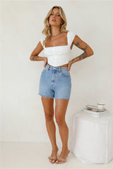 Lee High Relaxed Shorts Risk Blue