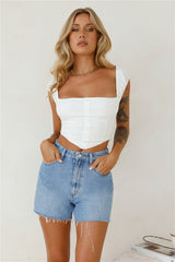 Lee High Relaxed Shorts Risk Blue